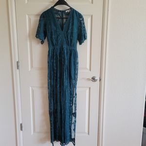 Socialite Green Romper